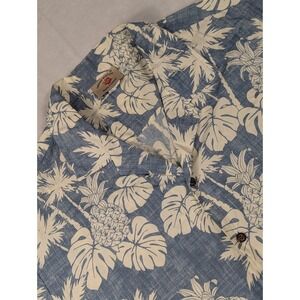 Vintage Hawaii Station Hawaiian Shirt Tropical Beach Short Sleeve Mens XXL